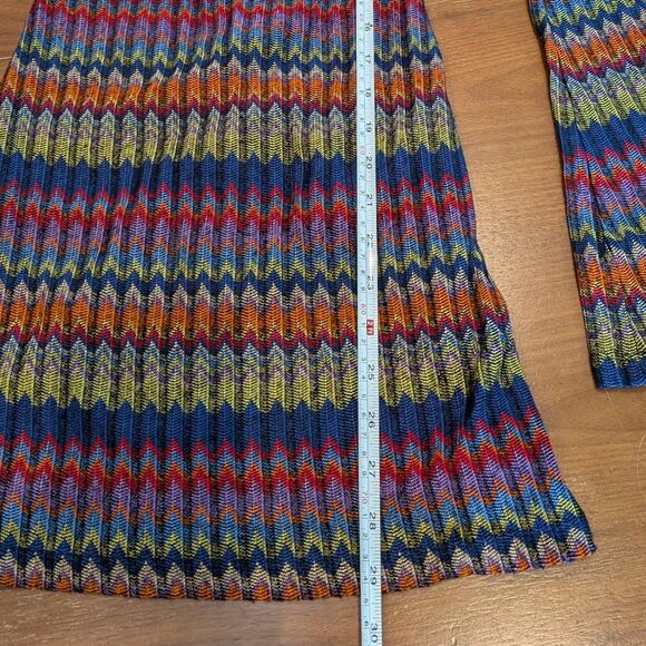 Ramy Brook Maya Striped Zigzag Flare-Sleeve A-line Mini Dress, size XXS - Picture 5 of 10